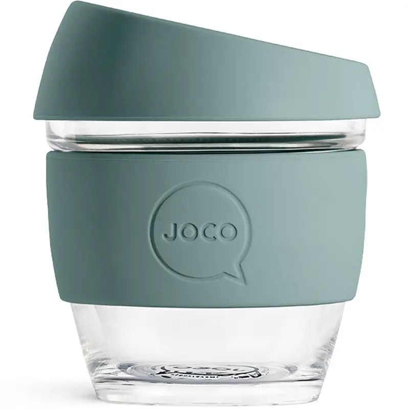 Joco Bluestone 235Ml (8Oz) Small Glass Coffee Cup – Barista-Style 1