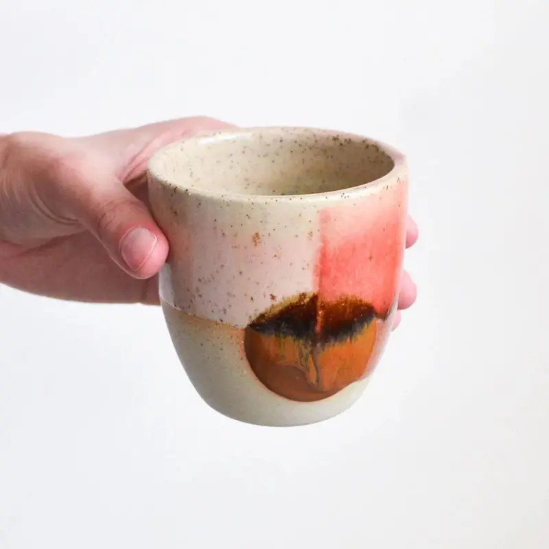 Kim Wallace Handmade Ceramic Mug – 8Oz Outback Design 1