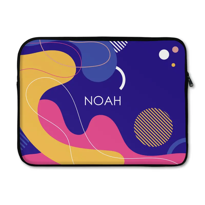 Large Geometric Pattern Laptop Sleeve – Modern Aesthetic 1