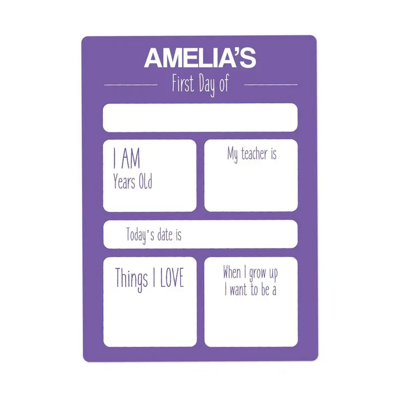 Lavender-Tone First-Day Sign – Small Size 1