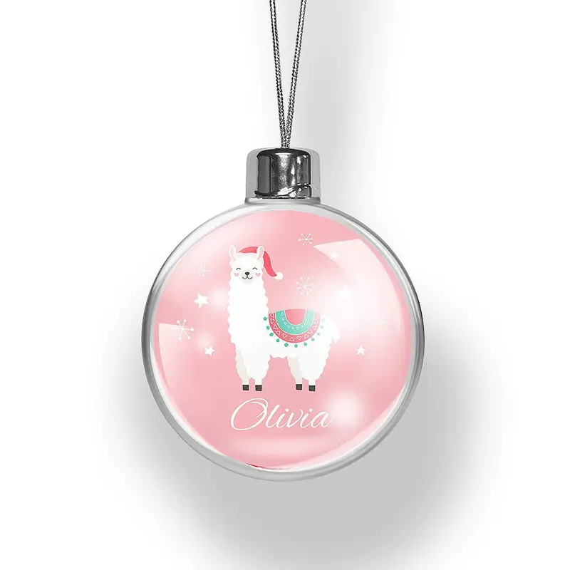 Llama-Themed Holiday Ornament 1