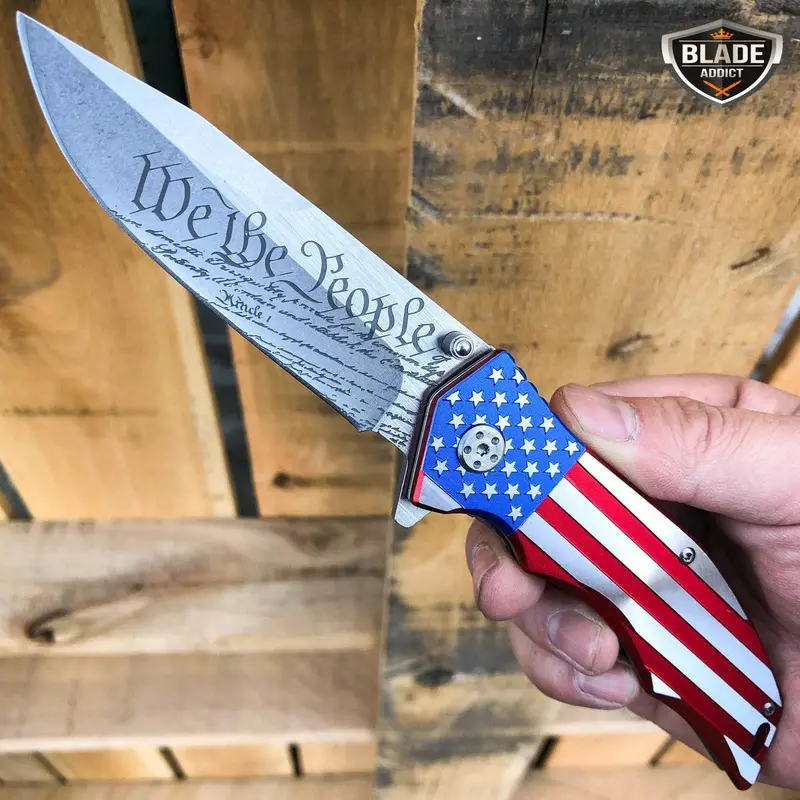 M-Tech Usa Patriotic American Flag Pocket Knife 1