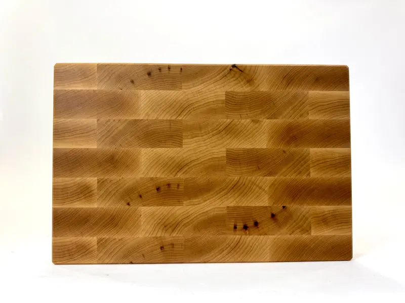 Maple End Grain Cutting Board – 18" X 12" X 2" (Style 079) 1