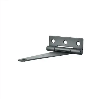 Medium Black Powder-Coated Tee Hinge – 2-Pack With Mounting Screws (100Mm) 1