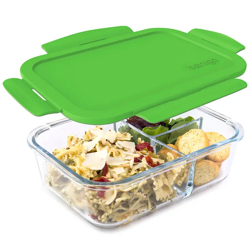 Microwave-Safe Bentgo Glass Lunch Container With Airtight Lid 1