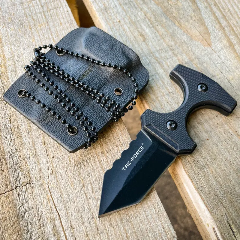 Militant Black Neck Knife – Compact Fixed-Blade Everyday Carry 1