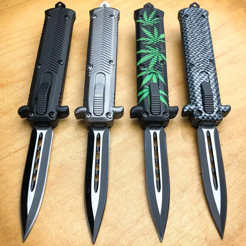 Militant Series Dual-Action Otf Knife – Sleek Tactical Auto 1