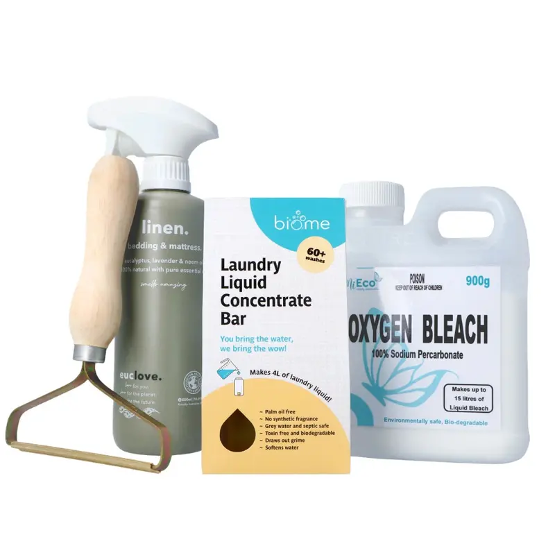 Natural Mattress & Bed Linen Care Kit – Eco-Friendly Maintenance Bundle 1