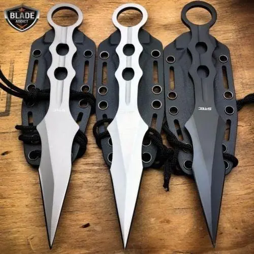 Ninja-Themed Kunai And Karambit Combat Knife Set 1