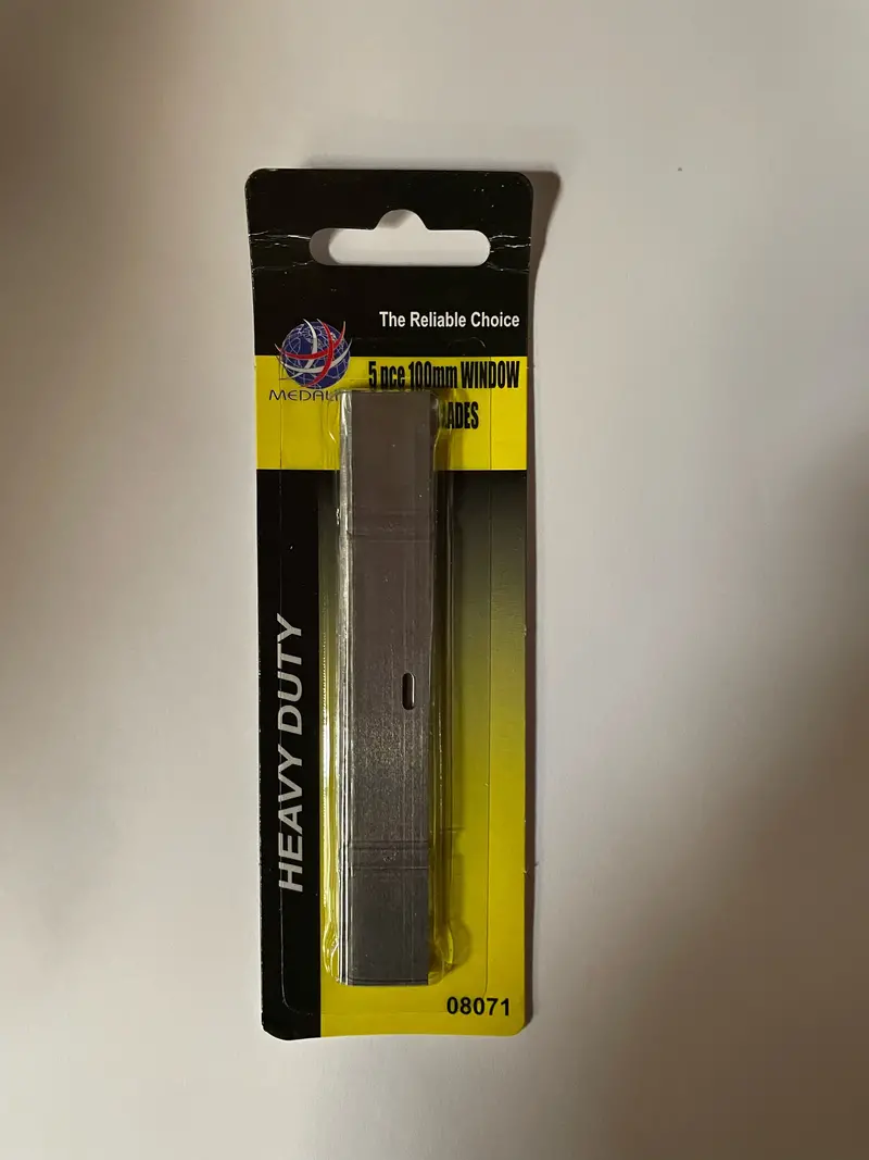 Pack Of 5 Replacement Blades For 100 Mm Window Scrapers 1