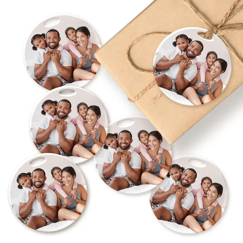 Personalized Photo Acrylic Gift Tag Set (6 Pcs) 1