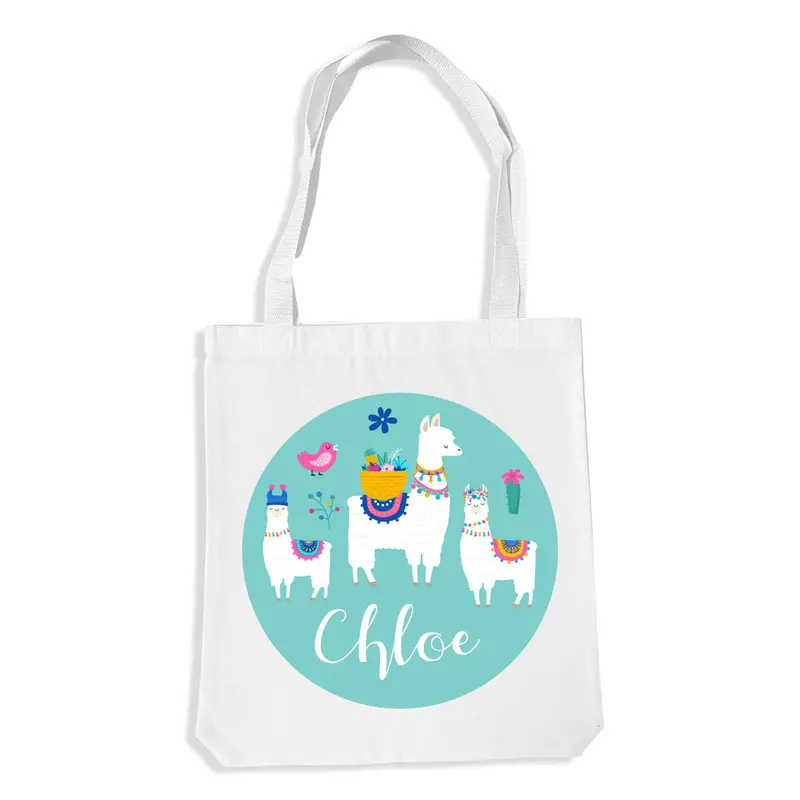 Premium Llama Tote Bag – Whimsical Animal Art Carryall 1