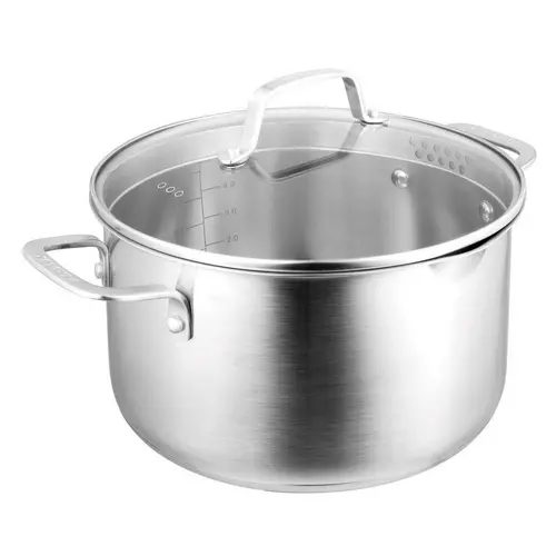 Pyrolux Radius 85 24Cm Stainless Steel Casserole Dish – 5.6L Oven-Safe Pot 1