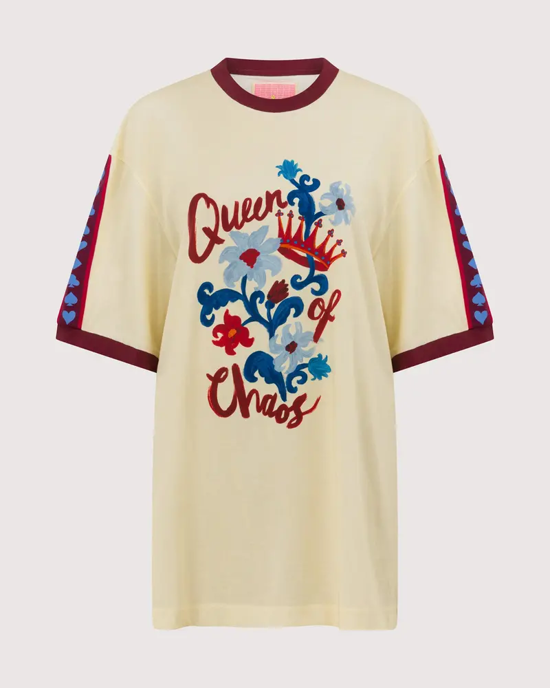 Queen Of Chaos Lounge-Style Oversized Top 1