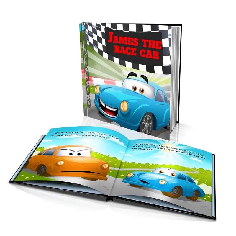 Race Car Adventure Hardcover Storybook 1
