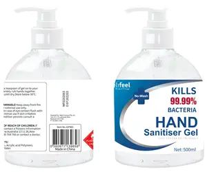Relifeel Antibacterial Hand Sanitiser Gel – 500Ml 1