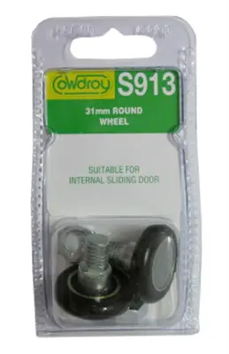Round Sliding Door Wheels – 31Mm Diameter, 2-Pack 1
