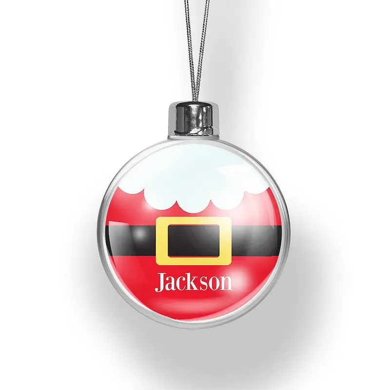 Santa Suit-Themed Holiday Ornament 1