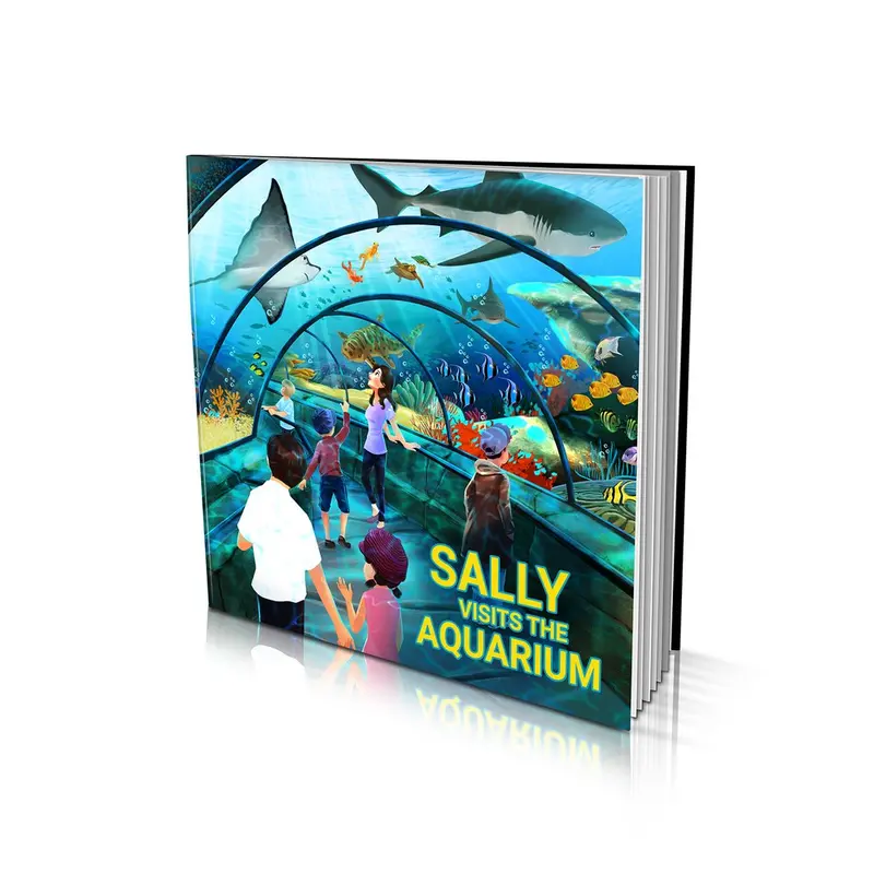 Softcover Ocean-Themed Book – 'Visits The Aquarium' Learning Story 1