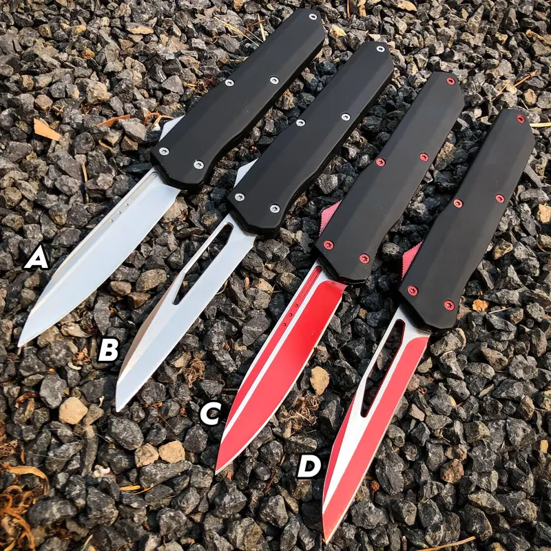 Spartan-Themed Otf Knife – Sleek Automatic Out-The-Front Design 1