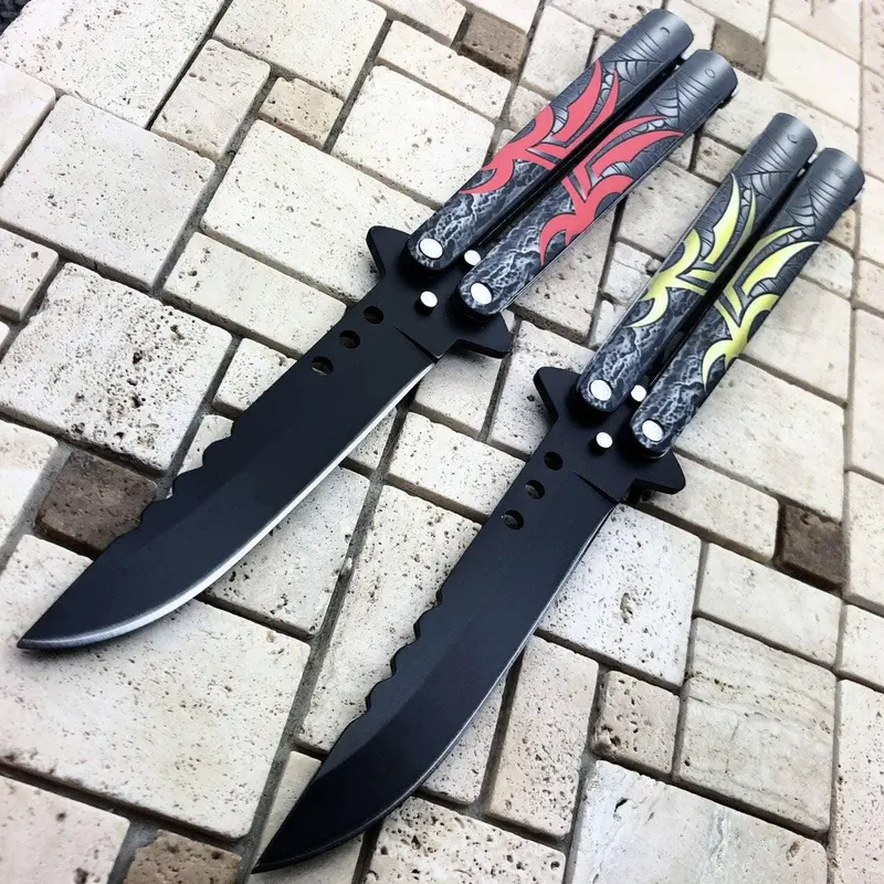 Spider-Themed Balisong Trainer – Butterfly Knife Practice Tool 1