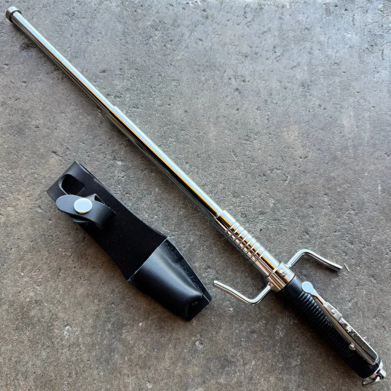 Spring-Powered Expandable Baton For Personal Defense And Emergency Use 1