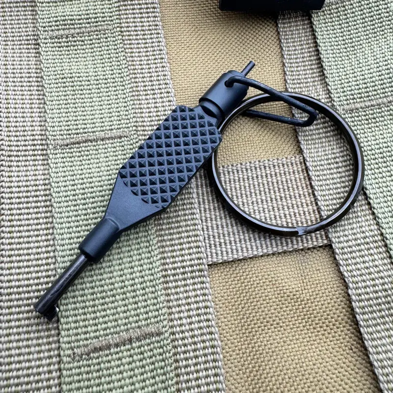 Tactical Flat-Knurled Swivel Handcuff Key For Universal Use 1