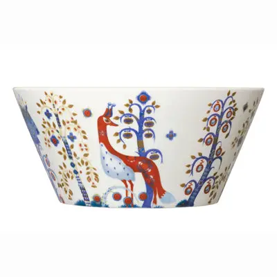 Taika White Stoneware Serving Bowl 1