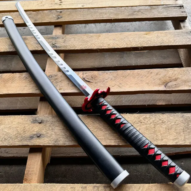 Tanjiro Kamado Nichirin Katana Replica – Demon Slayer Anime Metal Sword (2.0 Version) 1