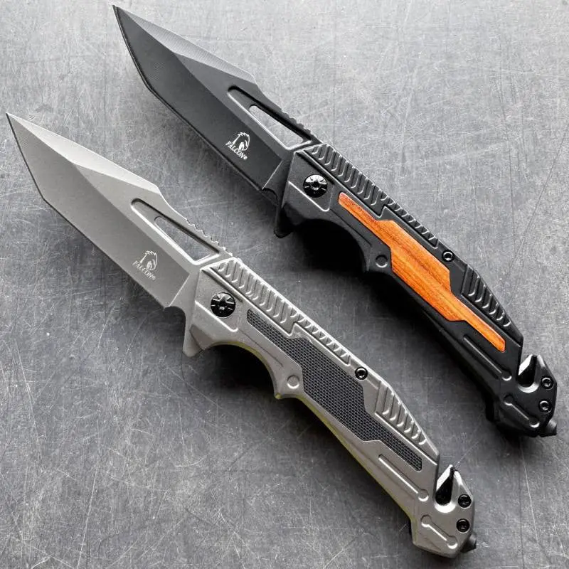 Tanto-Style Rescue Pocket Knife For Tactical Use 1