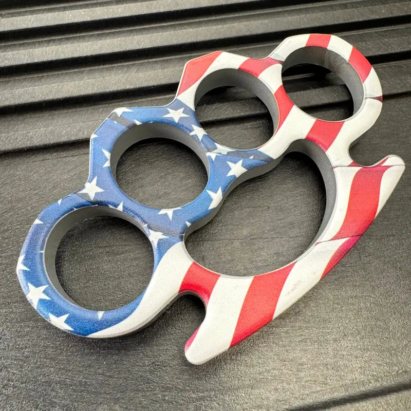 Usa Freedom-Themed Brass Knuckles Paperweight 1