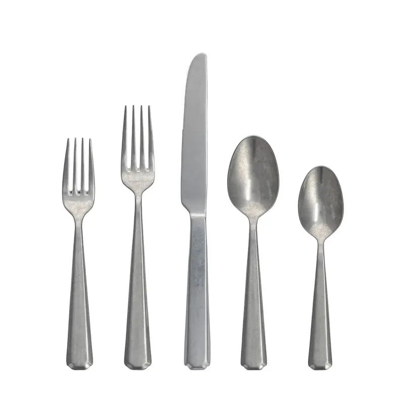 Valen Antiqued Five-Piece Place Setting 1