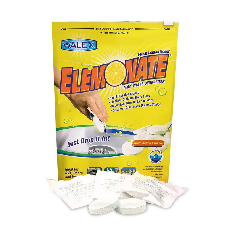 Walex Lemon-Scented Toilet Chemical Tablets – Elemonate Formula 1