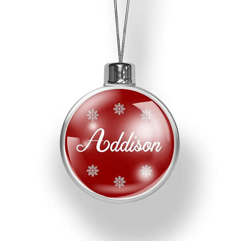 Winter Snow Scene Christmas Ornament 1