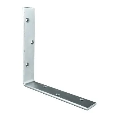 Zinc-Plated Angle Bracket – 200 × 200 × 25 × 37 Mm – Romak 1