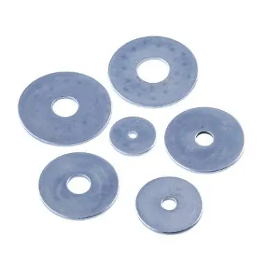 Zinc-Plated Metal Mudguard Washers – 1/8 Inch, 10-Pack 1