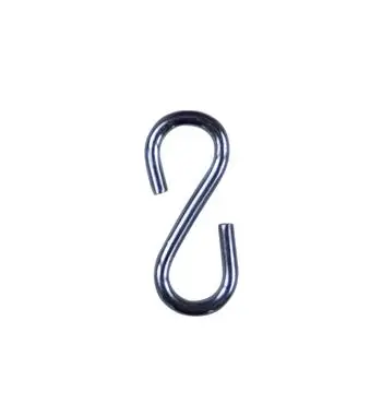 Zinc-Plated S-Hooks – 4 Mm × 50 Mm, Pack Of 5 1