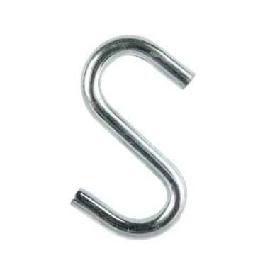 Zinc-Plated S-Hooks – 8 × 78Mm, 4-Pack 1