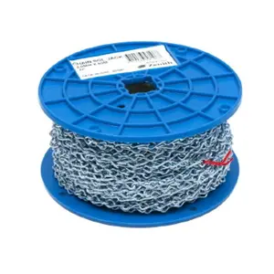 Zinc-Plated Single Jack Chain – 2.5Mm Pitch, Heavy-Duty Link Design 1