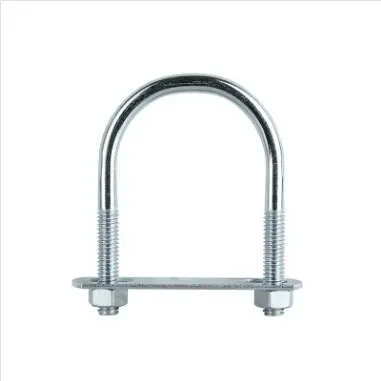 Zinc-Plated U-Bolt Kit – 38–51Mm Diameter With Mounting Plate And Nuts (Single Pack) 1