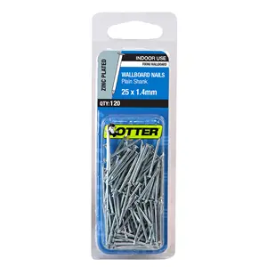 Zinc-Plated Wallboard Nails – 25 Mm × 1.4 Mm – 120-Piece Pack 1