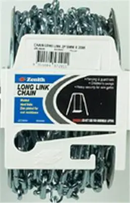 Zinc-Plated Welded Long-Link Chain – 5Mm Diameter Heavy-Duty 1